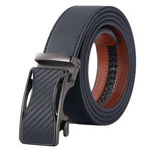 حزام سقاطة للرجال من جلد البقر الأصلي عالي الجودة مع مشبك معدني أوتوماتيكي - Product Image 1