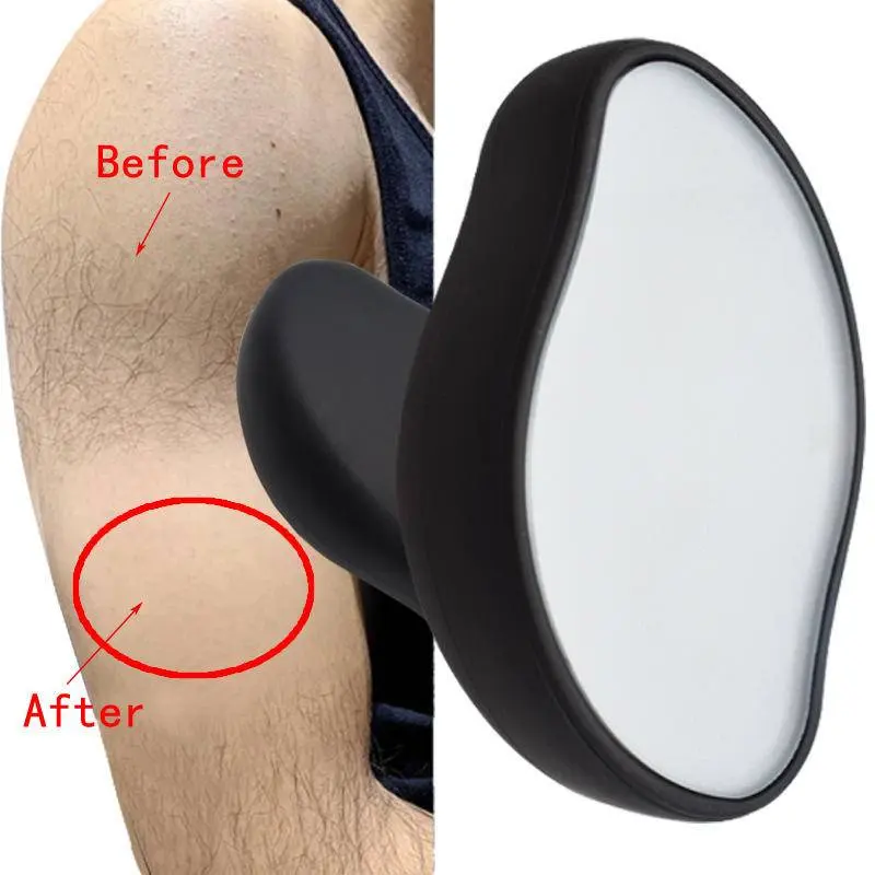 Crystal Hair Remove Eraser Crystal Razor Painless for Men Women Arms Legs Back Fast Easy Exfoliate, Soft Smooth Silky Skin