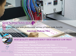 Juego de Mahjong de Lujo Marca Mahjong, Monograma Personalizado, Moderno, Fichas de Mahjong Americanas para <span class=keywords><strong>Mujer</strong></span>, Regalo - Product Image 6