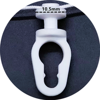 Poteaux à rideaux modernes 80mm à fonction manuelle pour la maison intelligente pour le bureau comprenant des crochets en plastique et des accessoires de chemin de roulement
