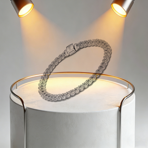 Nueva <span class=keywords><strong>Pulsera</strong></span> de Plata de Ley 925 Chapada en Oro de 18K con Circonita Brillante en Forma de Corazón, Ideal para Regalo de Joyería para Mujer, 2025 - Product Image 6