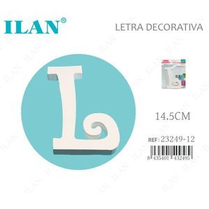 Lettera Decorativa Ilan L 14,5 cm Bianca, Arte da Parete per Arredamento Casa - Product Image 3