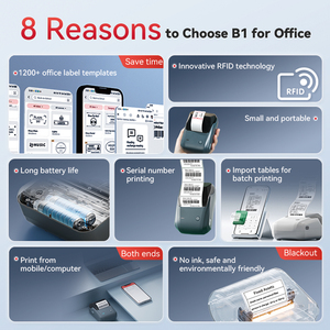 NiiMbot Máy Thông Minh B1 Vận Hành Dễ Dàng Máy In Nhãn Vận Chuyển Nhiệt Cho Thẻ Cáp Văn Phòng - Product Image 5