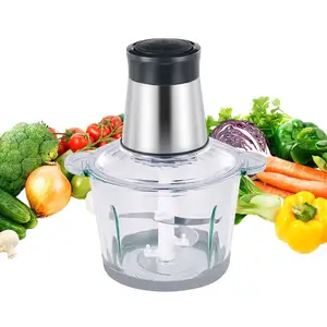 Eléctrico barato de acero inoxidable pequeño automático superventas Hogar, tazón de cocina molinillos de alimentos rebanadoras picadora de carne/