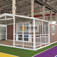 Mxq Vente directe usine – Maison conteneur préfabriquée moderne et extensible de 20/40 pieds pour jardin et véranda