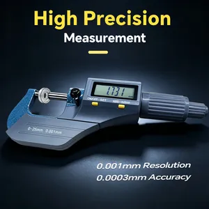 GOYOJO Electronic Outside <b>Micrometer</b> 0 To 25mm Digital <b>Micrometer</b> Inch Metric Precision Measuring Tool For Metal Inspection - Product Image 2