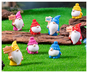 Gnomes de <span class=keywords><strong>jardin</strong></span> zen en gros, décoration de <span class=keywords><strong>jardin</strong></span> miniature de Noël, gnome à longue barbe en résine, peint à la main, figurines religieuses d'amour - Product Image 6