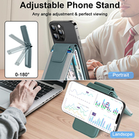 Funda Protectora para Teléfono con Cartera Magnética Delgada y Personalizada, con Soporte Ajustable, Bloqueo RFID, para Tarjetas de Crédito, Identificación y Negocios