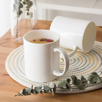 Tasses à petit-déjeuner en porcelaine fine à motif de dessin animé, personnalisables avec logo par sublimation, vente en gros pour cafés, OEM disponible, compatibles micro-ondes et lave-vaisselle