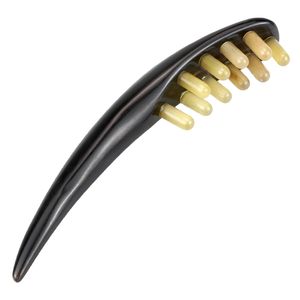 Bâton <span class=keywords><strong>de</strong></span> massage Gua Sha en corne <span class=keywords><strong>de</strong></span> bœuf, outil <span class=keywords><strong>de</strong></span> grattage des méridiens et <span class=keywords><strong>de</strong></span> la tête, thérapie <span class=keywords><strong>de</strong></span> soulagement des points <span class=keywords><strong>de</strong></span> pression, relaxation musculaire des tissus pour la maison et le bureau - Product Image 1