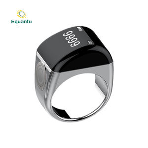Anillo Inteligente Zikr QB702 de Aleación de Zinc, Regalo Musulmán con Estuche de Carga, Alarma OLED para Oración Islámica Árabe - Product Image 6