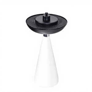Quemador de Bakhoor AEE-9202 de Lujo, Arte Moderno, Hecho a Mano, Anti-Olor, Mabkhara de Resina Metálica Negra, Estilo Árabe Majmar - Product Image 1