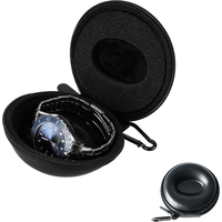 Boîte de rangement pour montres de luxe, pour montres-bracelets et montres intelligentes jusqu'à 50 mm, protection portable anti-choc pour montres, étui de voyage pour montres Rlx
