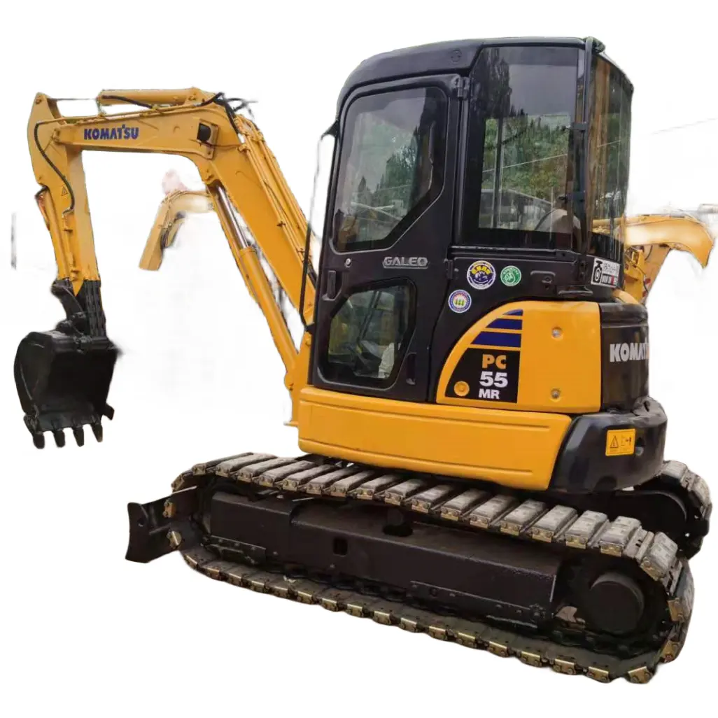 Orijinal japonya marka kazıcı kullanılan Komatsu 55 PC55MR PC55 5 Ton Mini ekskavatör EPA ile satılık