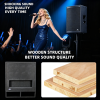 Subwoofer actif professionnel LEON AUDIO SONUS-18SUB 18 pouces Neo, mono, avec connecteur XLR en chaîne, pour les événements en plein air et les églises, système audio complet