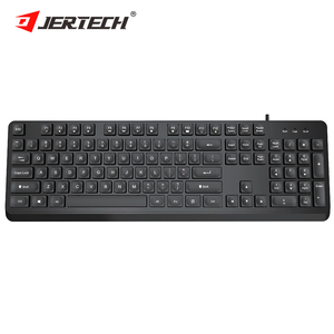 JERTECH K339 Tactile Sensation of Laptop Silent Quiet Rounded Keycaps <b>USB</b> OEM Wired Computer English and Russian Keyboard Silent - Product Image 1
