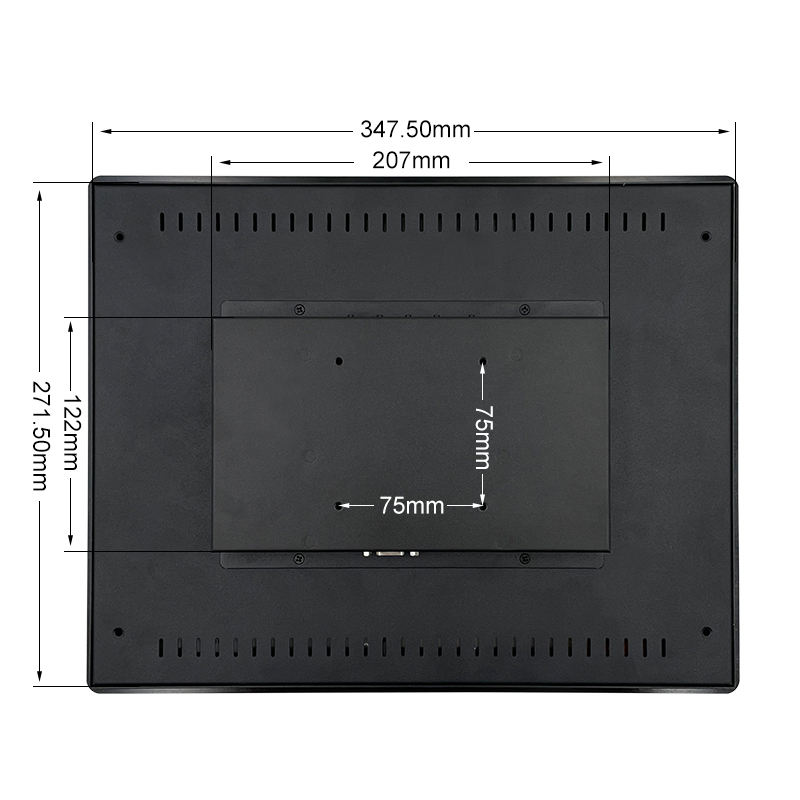 15 Inch HD VGA Waterproof Pure Flat Touch Screen Panel Embedded Industrial Grade LCD Monitor Industrial Computer Accessory