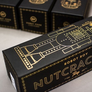 Hộp in ấn tùy chỉnh các tông màu đen giấy nghệ thuật ngẫu nhiên Robot mù Hộp đồ chơi - Product Image 1