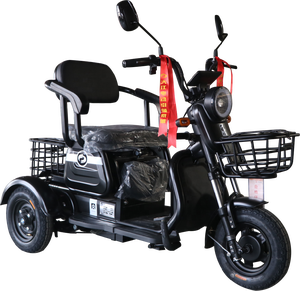 Tricycle adulte à carrosserie ouverte, moteur 500W-800W, vitesse 50 km/h, 2 passagers - Product Image 3