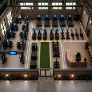 Fabricant d'équipements de gym intelligents tout-en-un HuBei : Pack de machines d'entraînement de force numériques en acier avec IA pour la remise en forme professionnelle - Product Image 5