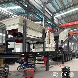 Station de concassage mobile 100t/h sur remorque pour carrière, concasseur à percussion pour roche, béton et pierre - Prix usine - Product Image 2