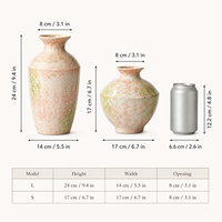 Vases en céramique et porcelaine d'art moderne, décoration esthétique pour la maison, salon, salle à manger, accessoires de décoration, centres de table de mariage