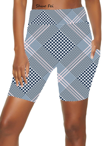 Nouveauté été pour <span class=keywords><strong>femme</strong></span> : <span class=keywords><strong>Short</strong></span> <span class=keywords><strong>de</strong></span> sport, yoga et cyclisme décontracté, taille élastique, mi-lustre, motif <span class=keywords><strong>pied</strong></span>-<span class=keywords><strong>de</strong></span>-<span class=keywords><strong>poule</strong></span> - Product Image 5