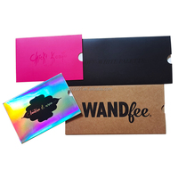 EN-029 Emballage personnalisé en papier kraft blanc A4 A5 C5 avec logo en feuille d'or, boîte à enveloppes à soufflets pour l'expédition