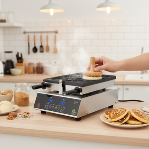 เครื่องทำฮอตเต็อกอัจฉริยะ New CookTech รุ่น SUS304 สแตนเลสสตีล ควบคุมด้วยระบบสัมผัส พกพาสะดวก เครื่องทำขนมเกาหลี อุปกรณ์ทำอาหารอัตโนมัติ - Product Image 3