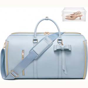 Free Sample <b>Garment</b> <b>Bags</b> for <b>Travel</b>, 2 in 1 Hanging Dress Suitcase Suit <b>Travel</b> <b>Bags</b> for Women with USB Charging Port - Product Image 4