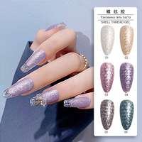 Vernis gel UV semi-permanent Soak Off UV coloré aurora perle vernis gel shell nail