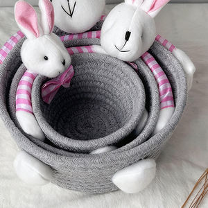 <span class=keywords><strong>Cesta</strong></span> <span class=keywords><strong>de</strong></span> Regalo Hecha a Mano para la Búsqueda <span class=keywords><strong>de</strong></span> Huevos <span class=keywords><strong>de</strong></span> Pascua, <span class=keywords><strong>Cesta</strong></span> <span class=keywords><strong>de</strong></span> Regalo Personalizada, Adornos Navideños para el Hogar, Cestas <span class=keywords><strong>de</strong></span> Almacenamiento Anidadas con Conejito <span class=keywords><strong>de</strong></span> Pascua - Product Image 6