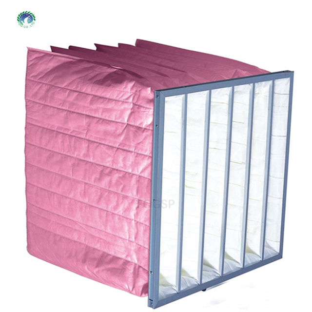 F5 F6 F7 F8 F9 Bag Type Pocket Fiter, Medium Efficiency Synthetic Pocket Filter for HVAC Systems