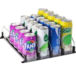 Organisateur de boissons de supermarché d'affichage de poussoir de boule de rouleau en conserve pour l'étagère de poussoir de boisson de glisse à ressort de bouteille automatique de réfrigérateur - Product Image 6