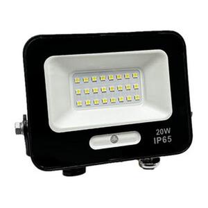 Projecteur LED 20W, couleur noire, 6500K ; idéal pour une éclairage efficace en intérieur et en extérieur. - Product Image 1