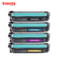 خرطوشة حبر W2120A W2121A W2122A W2123A متوافقة مع طابعات ليزر جيت M554 555 578 وغيرها من طابعات 554 TOHITA