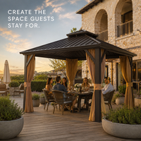 Poteaux en aluminium réglables de 4 à 8 pieds pour terrasse ou pergola, idéaux pour les espaces de terrasse et de patio, avec configuration par kit.