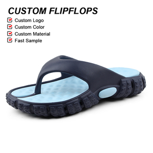 OLICOM – Tongs d'été personnalisées en gros, confortables, en EVA, avec semelle épaisse massante, sandales de plage tendance pour hommes - Product Image 2
