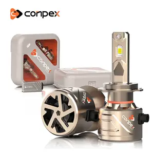 Conpex yüksek kalite süper parlak 85w H1 9005 9006 otomatik lamba 8500 lümen H4 H11 LED far lambaları H7 araba LED far