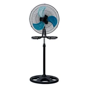 Commercial mechanical cooling factory manufacturing luxury cheap household whisper-quiet pedestal 220V 18Inch stand fan 3 in 1