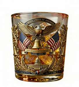 Nouvelle Bouteille de Whisky Édition 1776-2026 Verre à Whisky et Vin Amérique USA 250e Anniversaire We <span class=keywords><strong>the</strong></span> People 2026 - Product Image 6