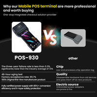 Terminal POS Móvil POS-930 con Bluetooth 4G, NFC, GMS, Android 14, Impresora Térmica, Escáner de Códigos QR, Caja Registradora