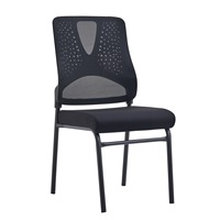 Chaise de formation ergonomique en maille grise, directement de l'usine, avec pieds antidérapants pour les conférences, la formation et les études