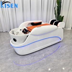 KISEN Nouveau Lit de Massage Électrique Multifonctionnel Haut de Gamme pour Salon de Coiffure et Institut de Beauté, Table de Massage et Lit de Spa Capillaire - Product Image 1