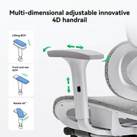 Chaise de bureau ergonomique moderne en maille avec soutien lombaire, pivotante à 360°, hauteur réglable, tissu respirant pour un confort prolongé lors des longues sessions assises