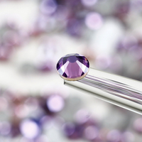 Haute Qualité SS6-SS20 Air Violet Couleur Verre Cristal Non Hot Fix Flatback Nail Art Strass Décorations