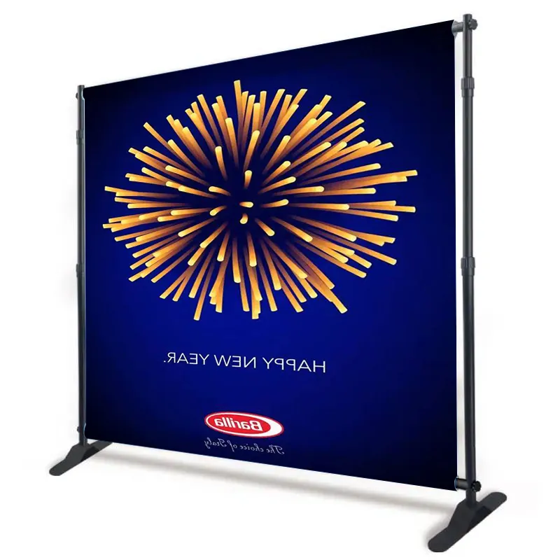 Hintergrund Banner Stand Verstellbarer Hintergrund Stand Teleskop Messe Hintergrund 8 X 8Ft Schritt und wiederholen Rahmen Banner Stand