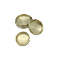 Assiettes à sauce dorées plaquées zirconium, plats à condiments en acier inoxydable de luxe pour les fêtes, les mariages, les restaurants, l'usage domestique, écologiques