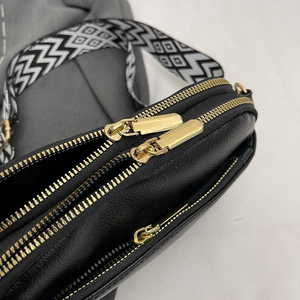 <span class=keywords><strong>Sac</strong></span> à Bandoulière Élégant en Cuir PU <span class=keywords><strong>Beige</strong></span> Personnalisé pour <span class=keywords><strong>Femme</strong></span>, Double Fermeture Éclair, Tendance et Mode - Product Image 4