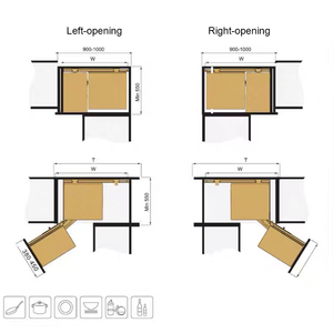 Étagère de rangement pivotante extractible pour armoire de <span class=keywords><strong>cuisine</strong></span>, optimiseur <span class=keywords><strong>d</strong></span>'espace, plateau rotatif pour coin aveugle, unité <span class=keywords><strong>d</strong></span>'organisation pour placard de <span class=keywords><strong>cuisine</strong></span> - Product Image 5